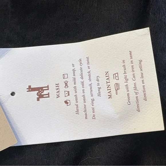 NWT Pokoloko Cowl Neck Poncho Shawl Black "Ink Tartan" One Size - Picture 13 of 14